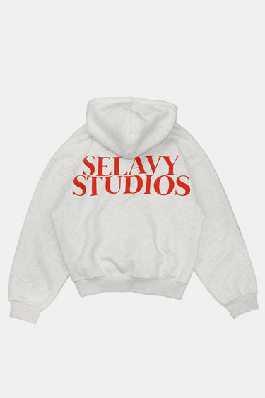 SELAVY STUDIOS LIGHT GRAY HOODIE