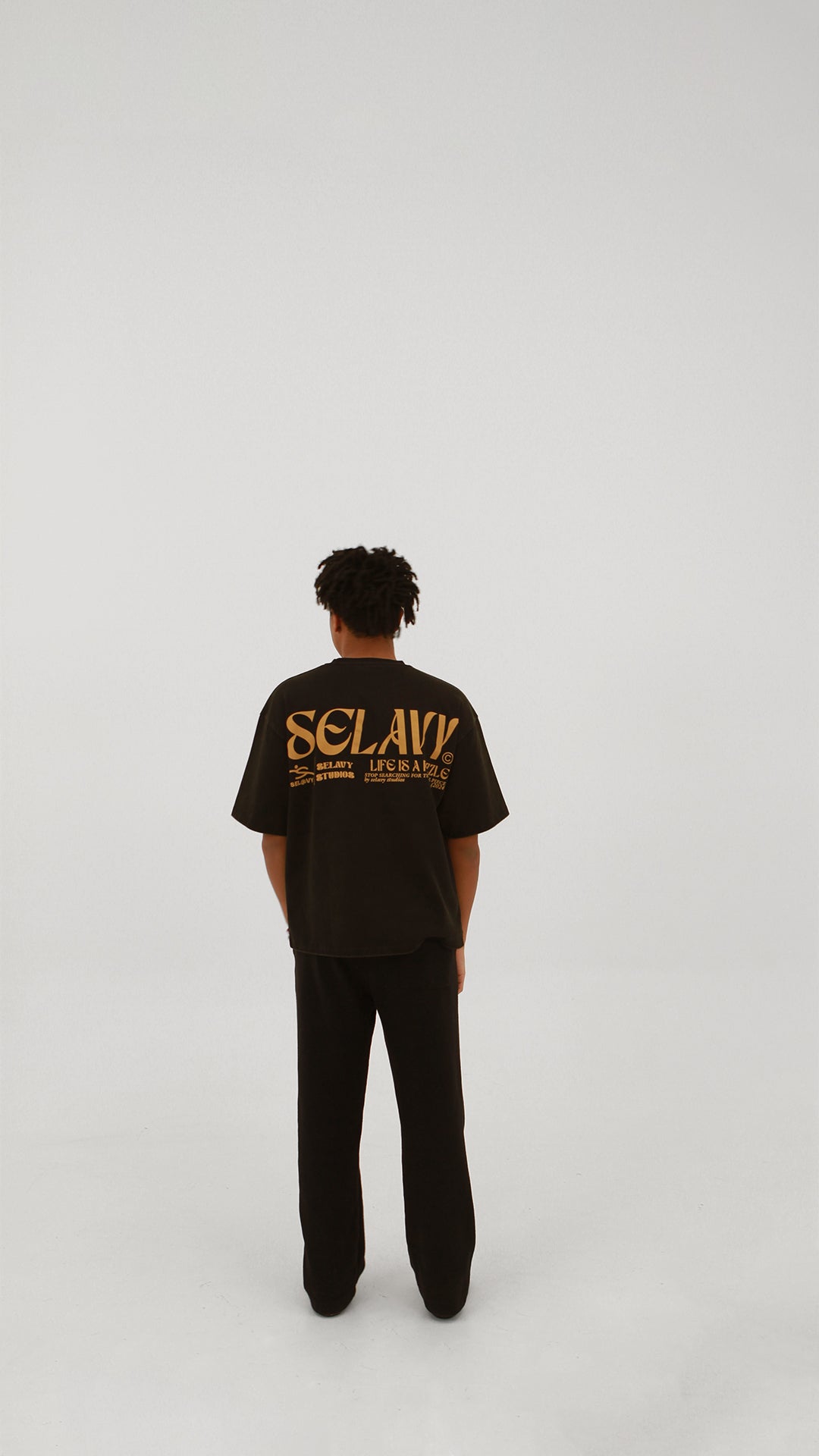 LIFE IS A PUZZLE Black T-Shirt – Selavy