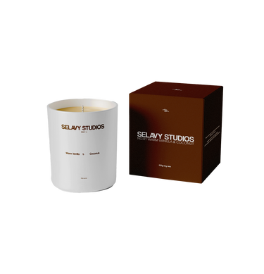 Selavy Studios Warm Vanilla & Coconut Candle